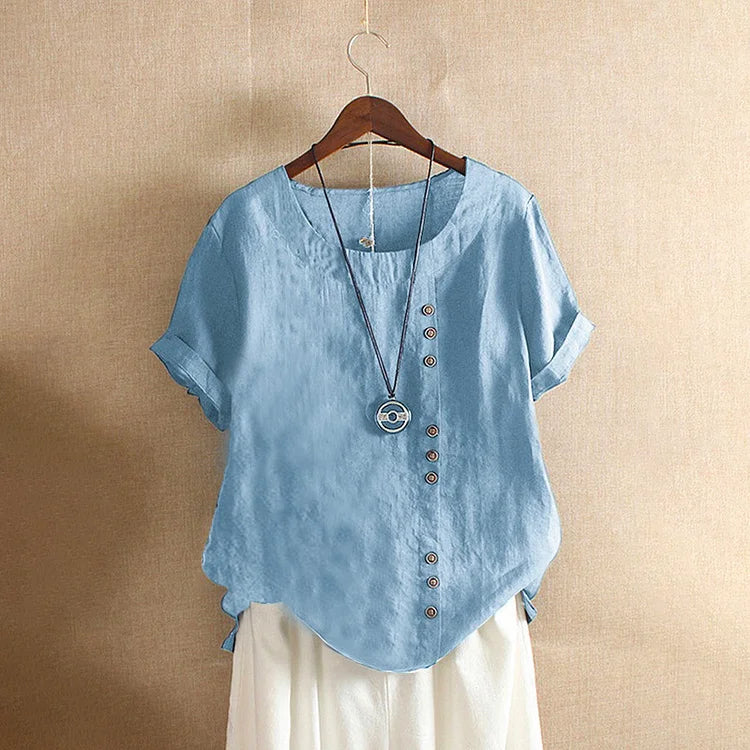 Chalise™  - cotton and linen T-shirt