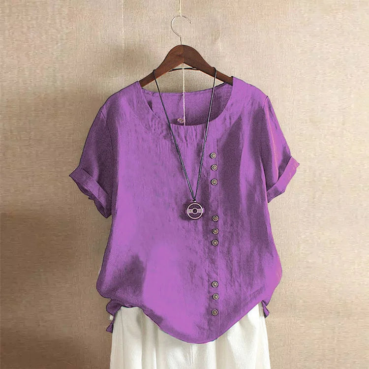 Chalise™  - cotton and linen T-shirt