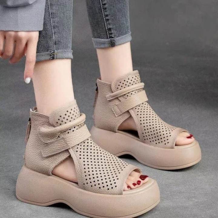 Mira - Classic Leather Orthopedic Sandals