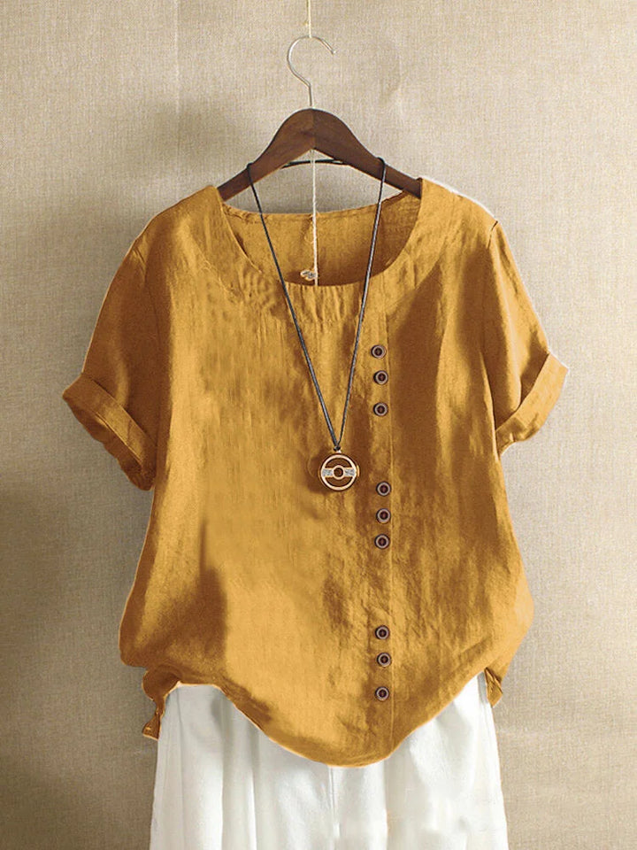Chalise™  - cotton and linen T-shirt