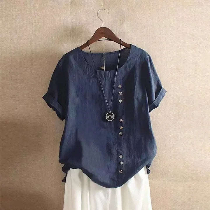Chalise™  - cotton and linen T-shirt