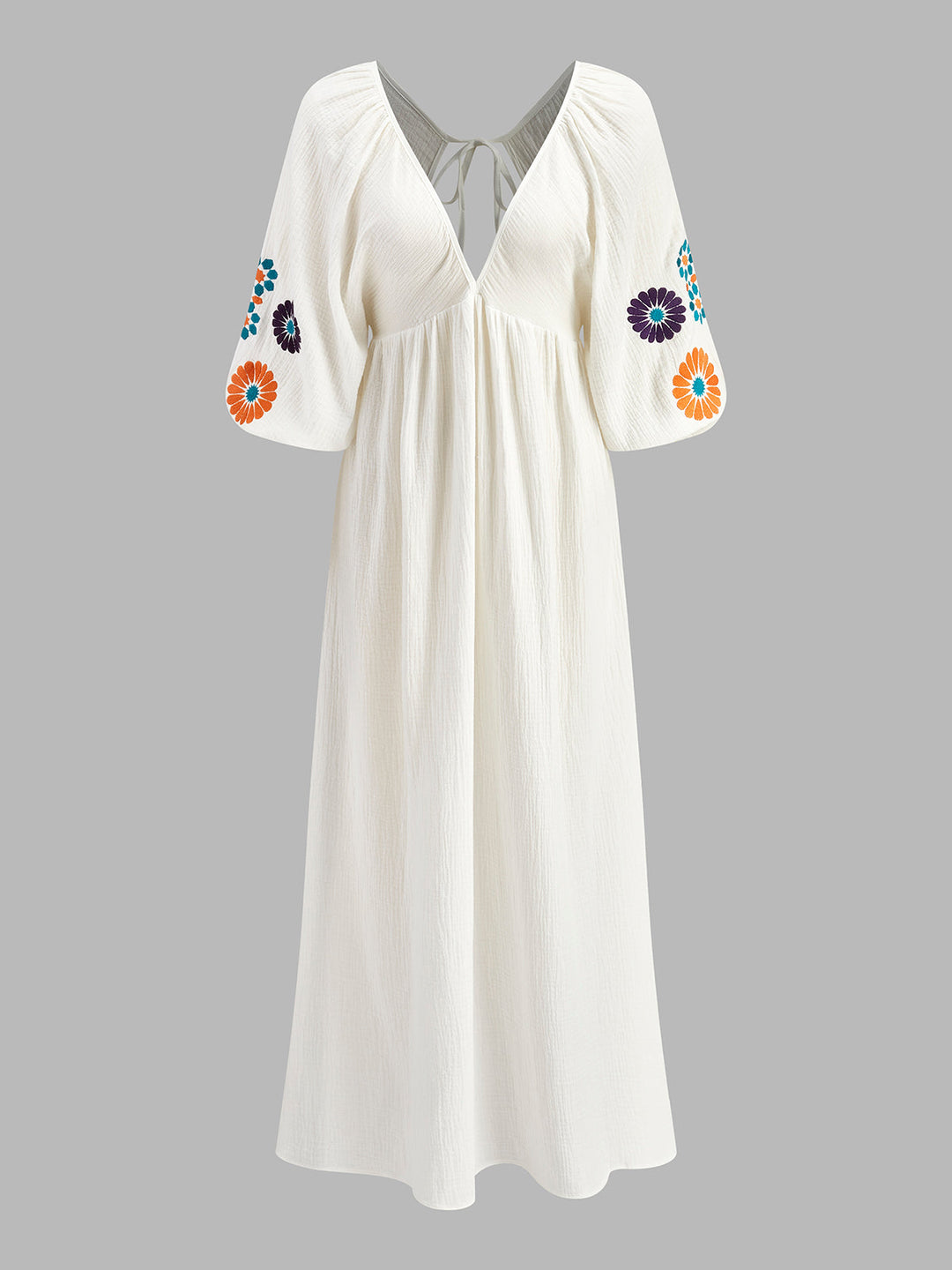 Arlette™ | Embroidered Long Dress
