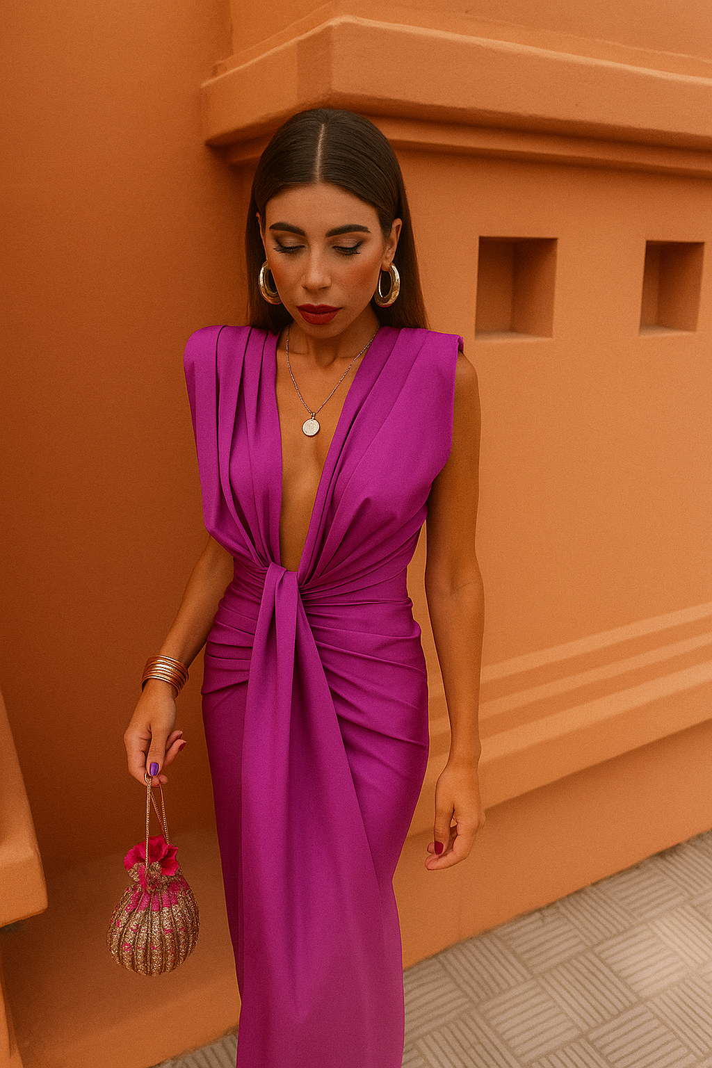 Moriah | Long Pleated Dress for Women