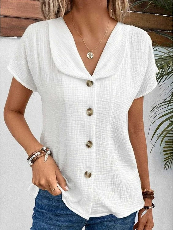 Mia™ - Elegant Top With Handmade Details