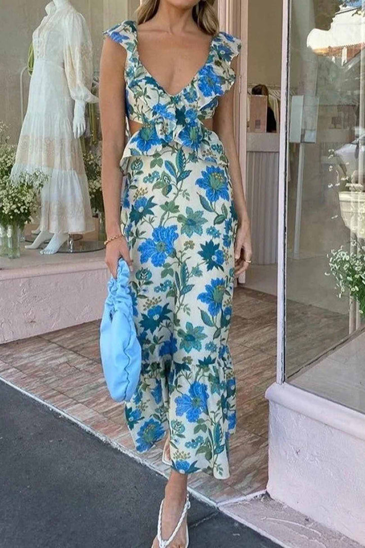 Ariella™ | Ruffled Floral Dress