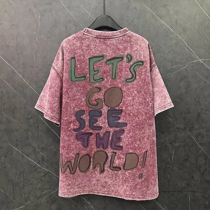 "Let's Go See The World" Iconic Streetwear Tee