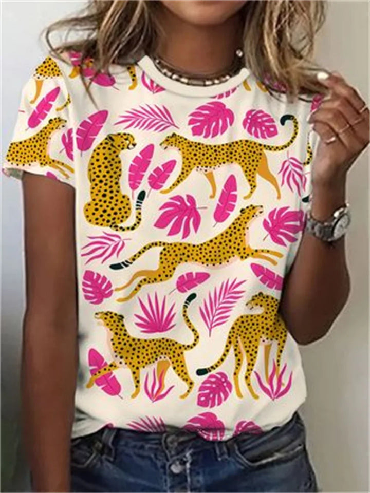Avrille - Exclusive women's shirt with animal print
