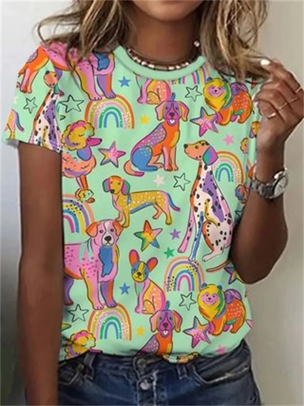 Avrille - Exclusive women's shirt with animal print