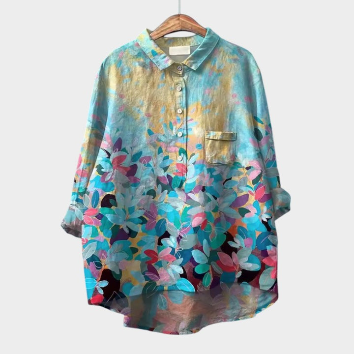 ELISA | Oversized Floral Blouse with Cozy Comfort for Carefree Days