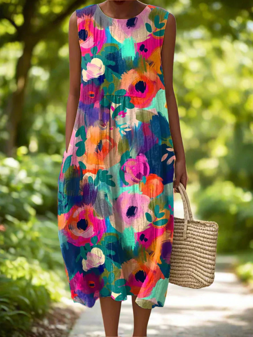 Roselora® | Watercolor Floral Sundress