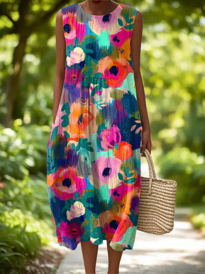 Roselora® | Watercolor Floral Sundress