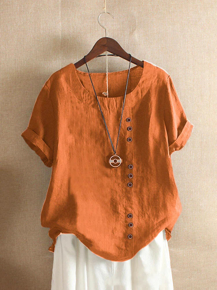 Chalise™  - cotton and linen T-shirt