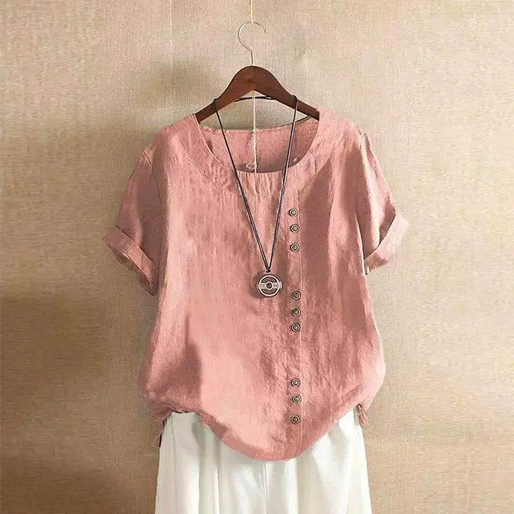 Chalise™  - cotton and linen T-shirt
