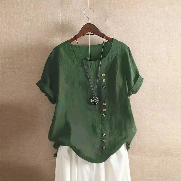 Chalise™  - cotton and linen T-shirt