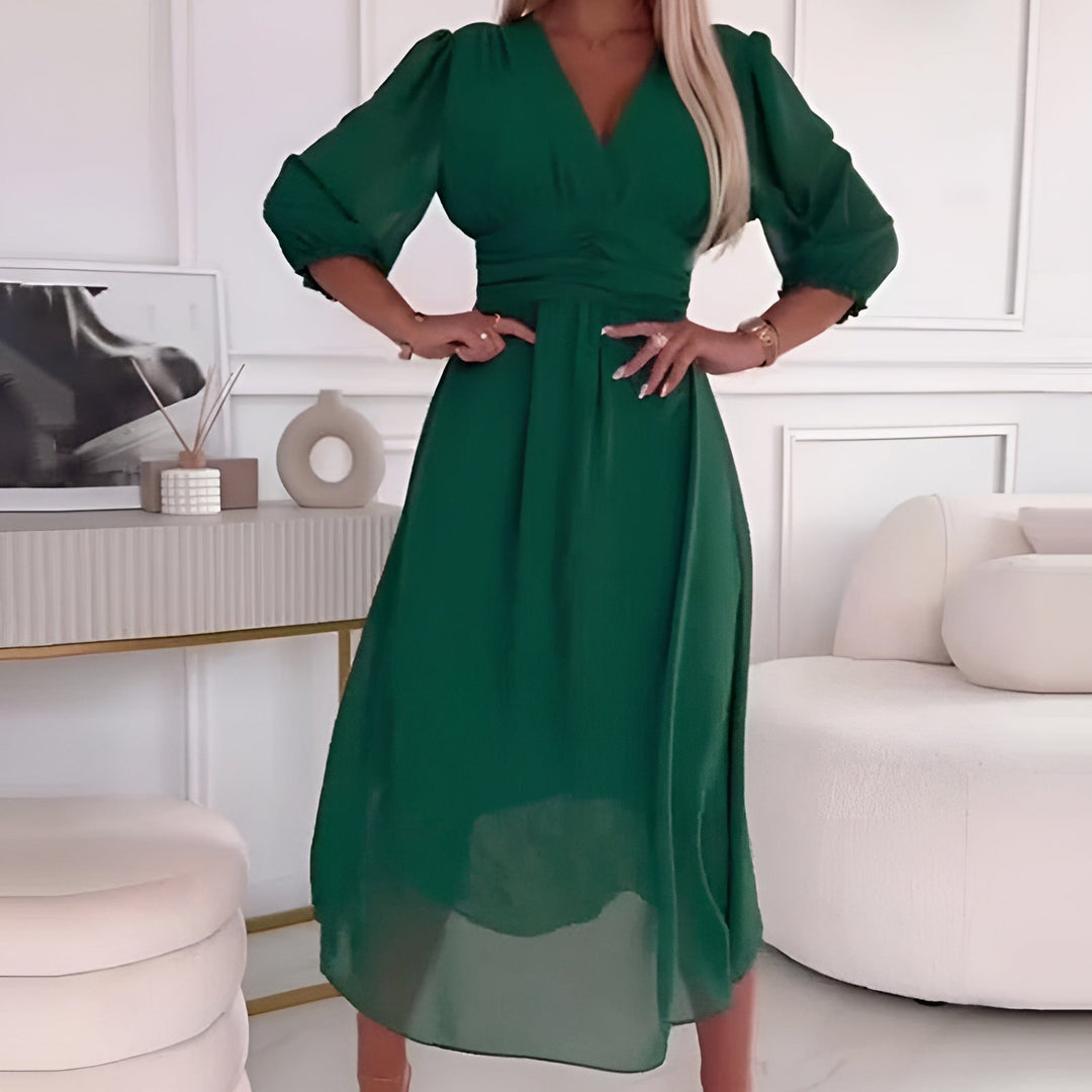 Chiara | Lightweight Silk Chiffon Summer Dress