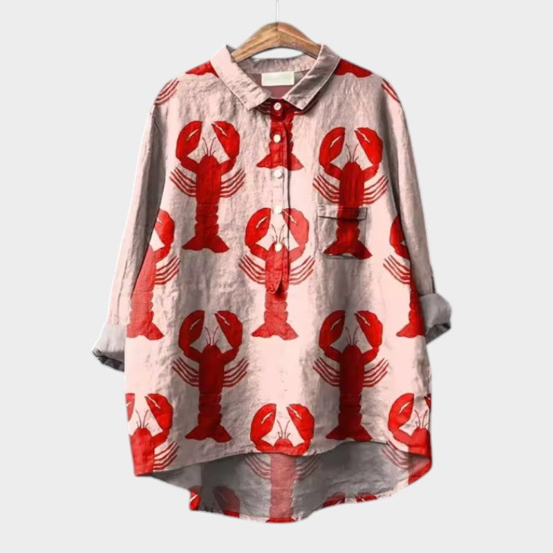 VIOLET | Oversized Floral Blouse with Absolute Comfort for Sunny Days