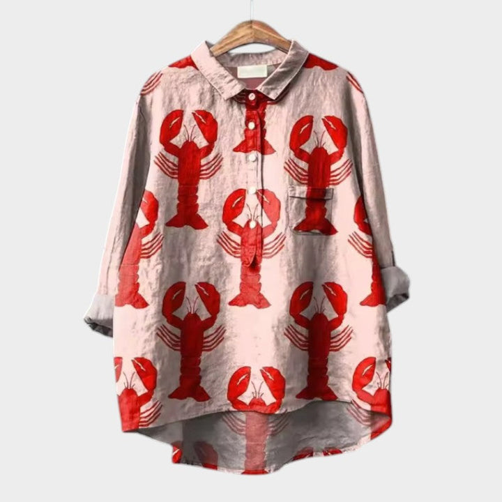 VIOLET | Oversized Floral Blouse with Absolute Comfort for Sunny Days