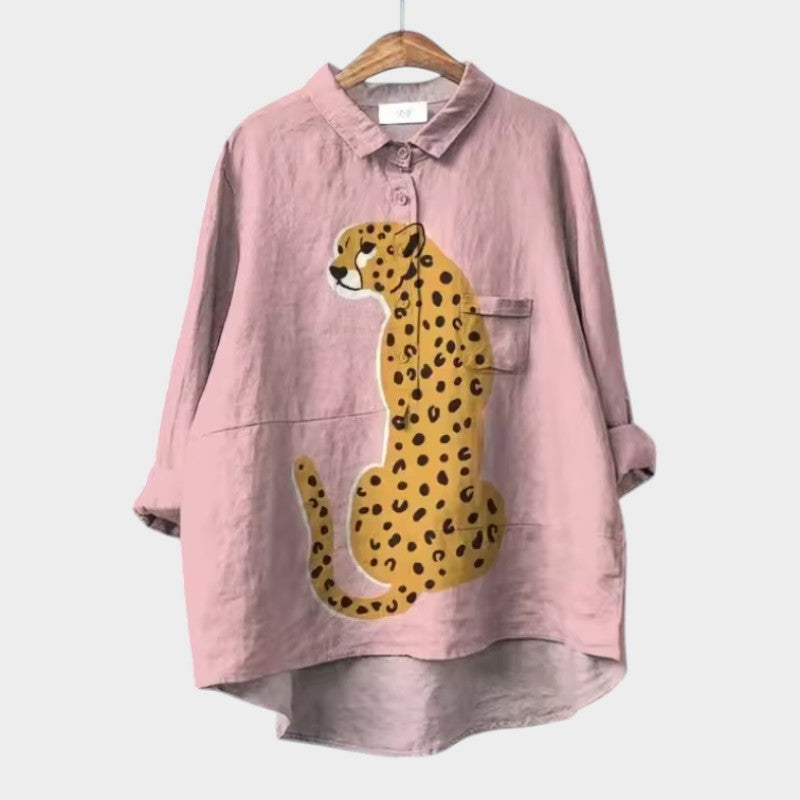 VIOLET | Oversized Floral Blouse with Absolute Comfort for Sunny Days