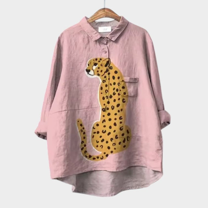 VIOLET | Oversized Floral Blouse with Absolute Comfort for Sunny Days