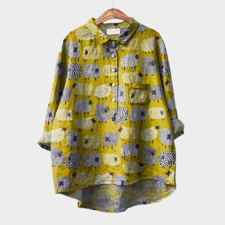 VIOLET | Oversized Floral Blouse with Absolute Comfort for Sunny Days